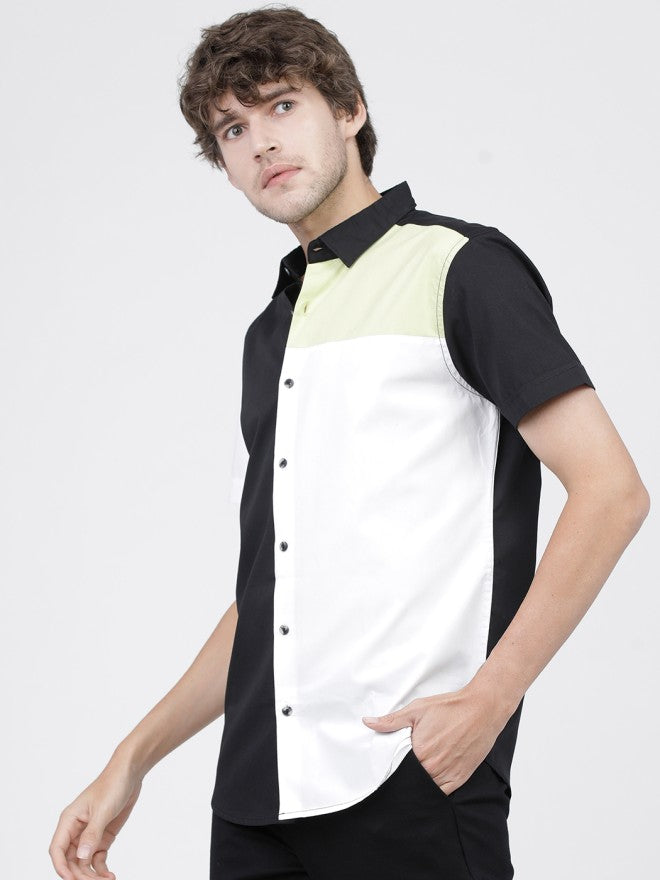 Highlander Men Multi Colourblocked Slim Fit Casual Shirt - Multi - Image 2
