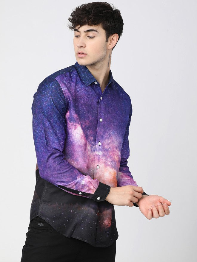 Highlander Men Multi Printed Slim Fit Casual Shirt - Multi - Image 5
