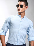 Highlander Men Blue Striped Regular Fit Casual Shirt - Blue - Image 1