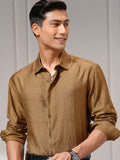 Highlander Men Brown Checked Slim Fit Casual Shirt - Brown - Image 1