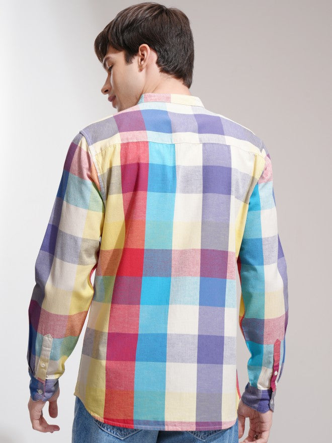 Highlander Men Multi Checked Regular Fit Casual Shirt - Multi - Image 3