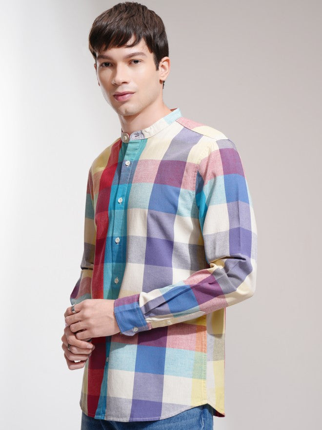 Highlander Men Multi Checked Regular Fit Casual Shirt - Multi - Image 4