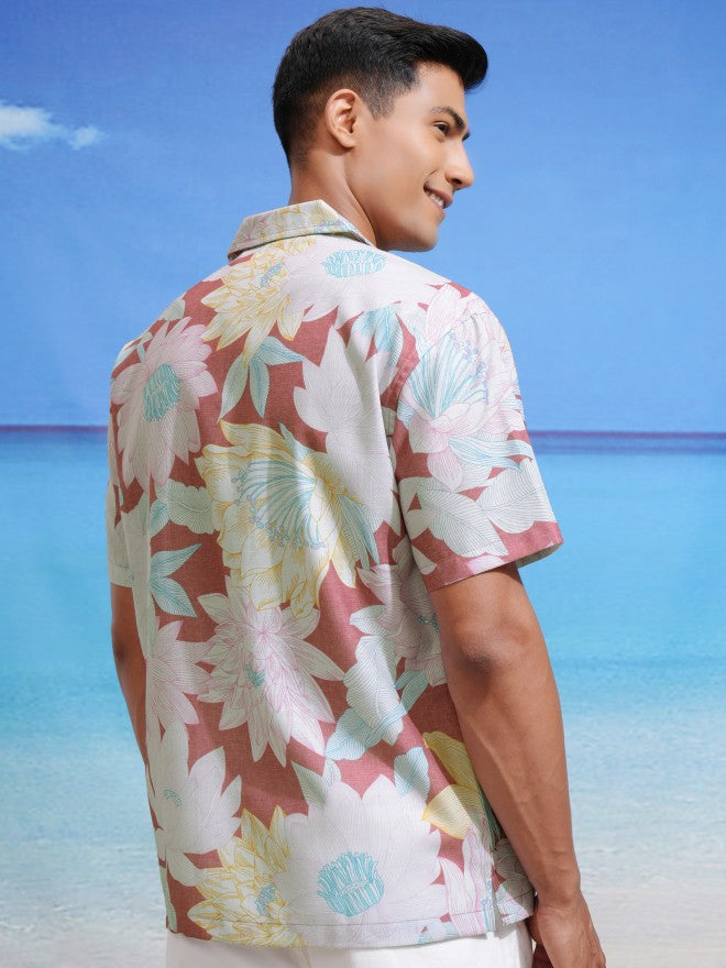 Highlander Men Multicolour Printed Relaxed Fit Casual Shirts - Multi - Image 3