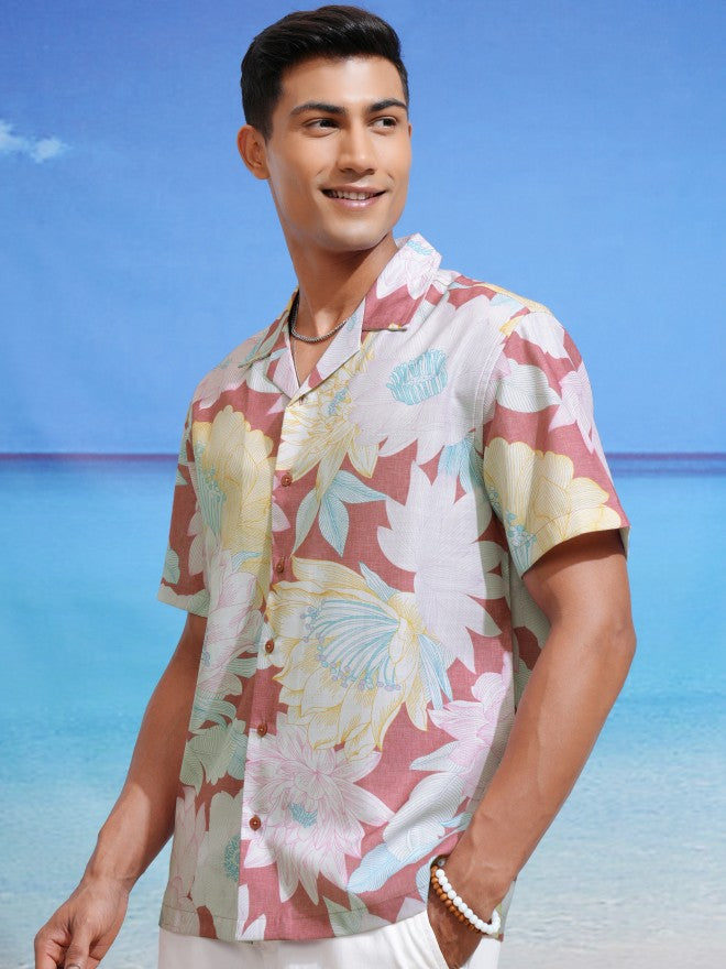 Highlander Men Multicolour Printed Relaxed Fit Casual Shirts - Multi - Image 4
