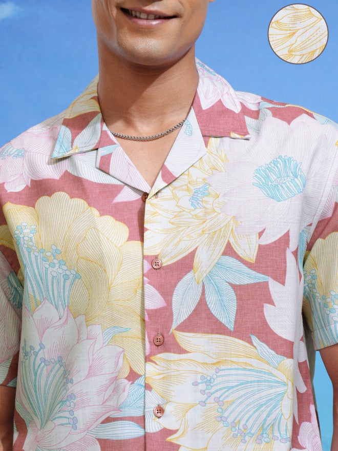 Highlander Men Multicolour Printed Relaxed Fit Casual Shirts - Multi - Image 5