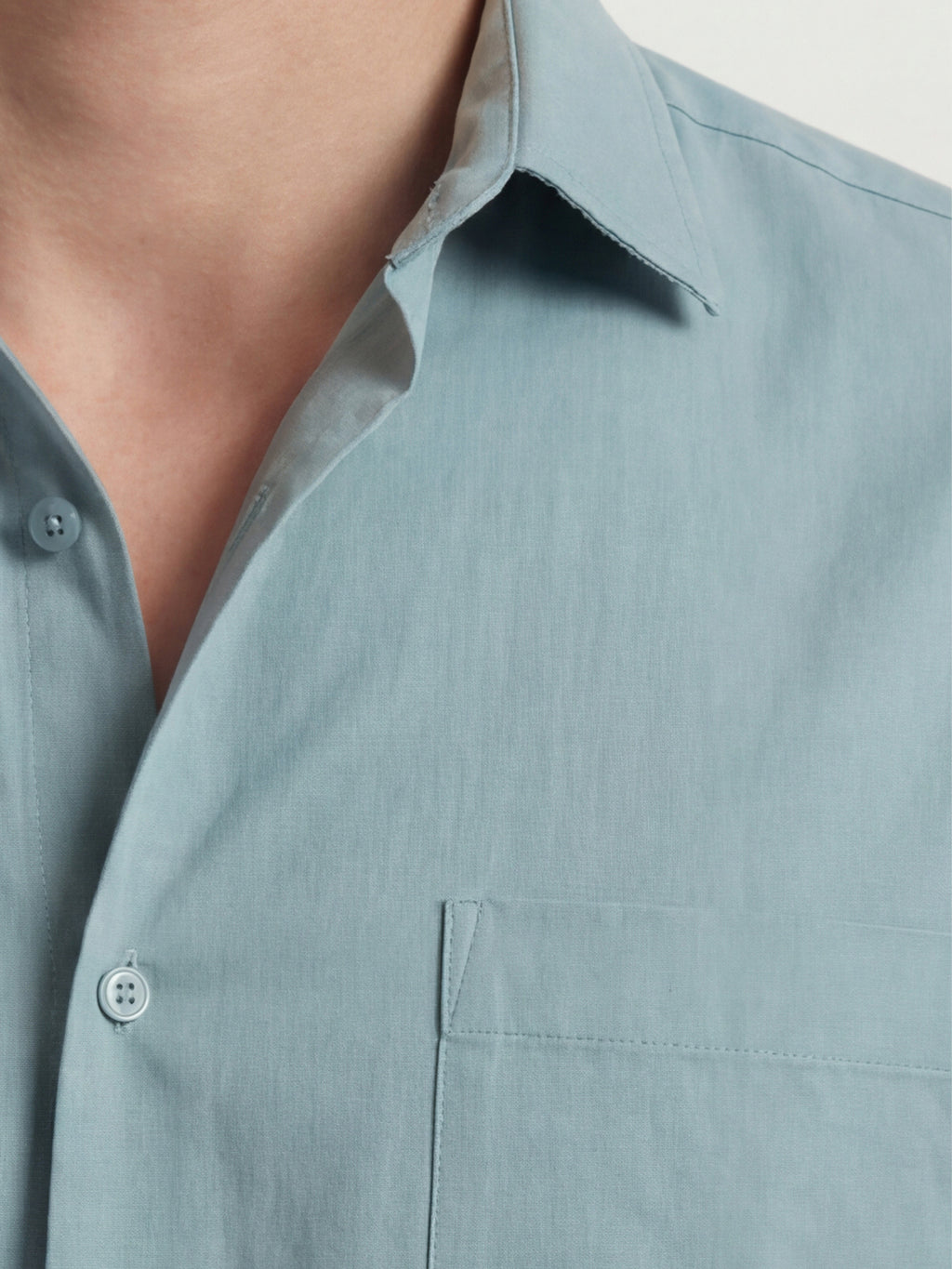 Highlander Men Blue Solid Slim Fit Casual Shirt - Blue - Image 5