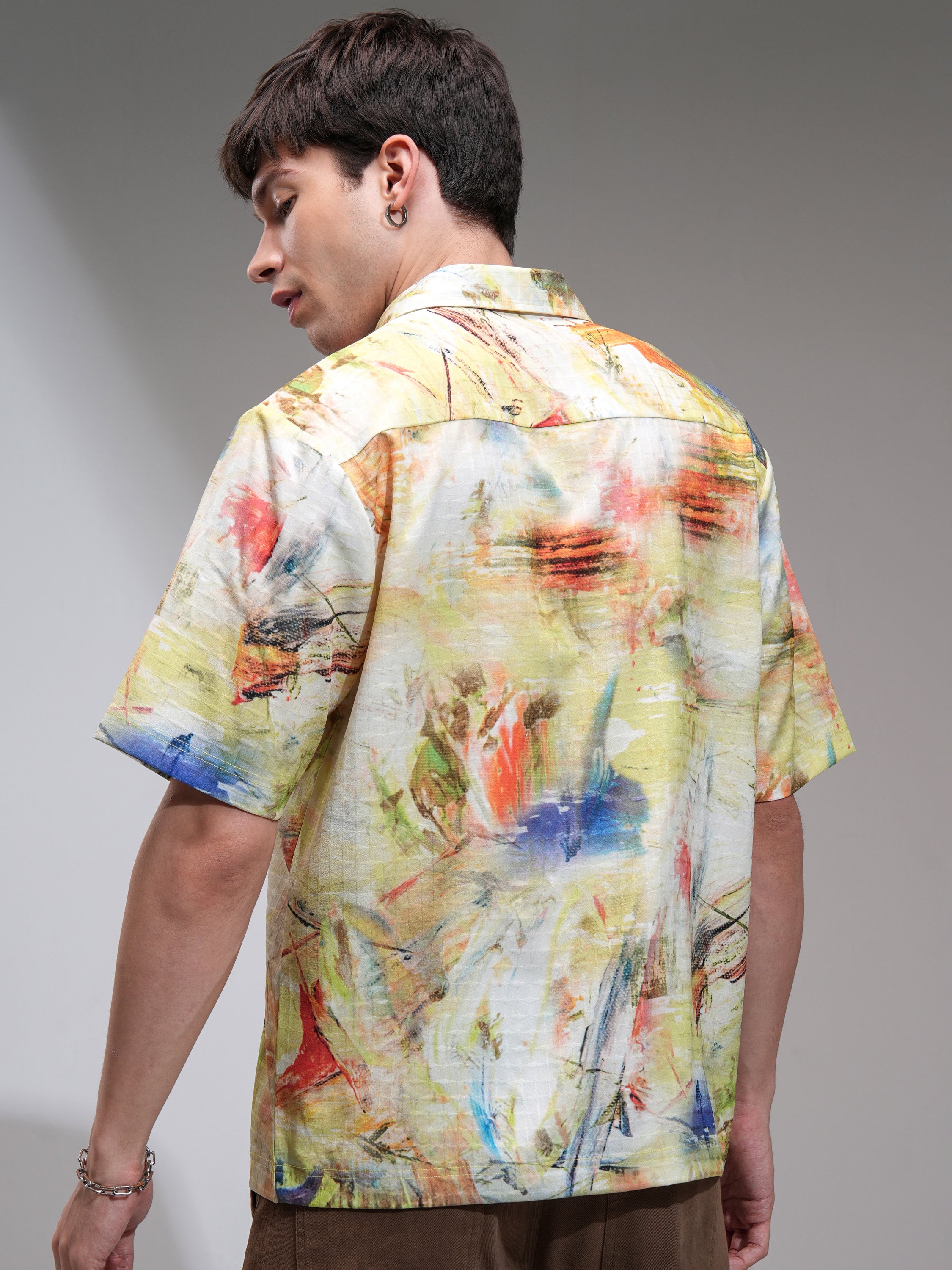 Highlander Men Multi Printed Boxy Fit Casual Shirt - Multi - Image 3