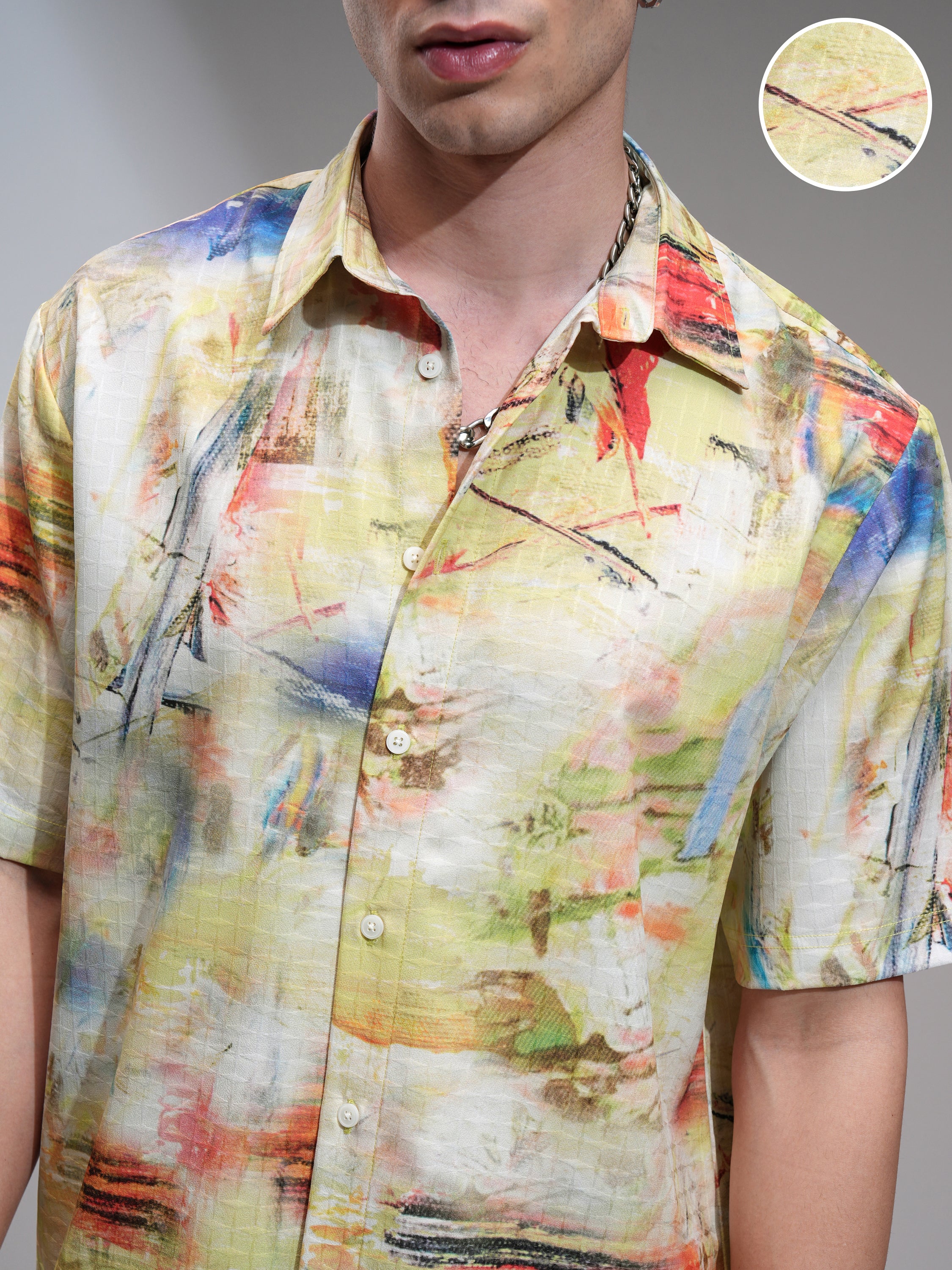 Highlander Men Multi Printed Boxy Fit Casual Shirt - Multi - Image 5