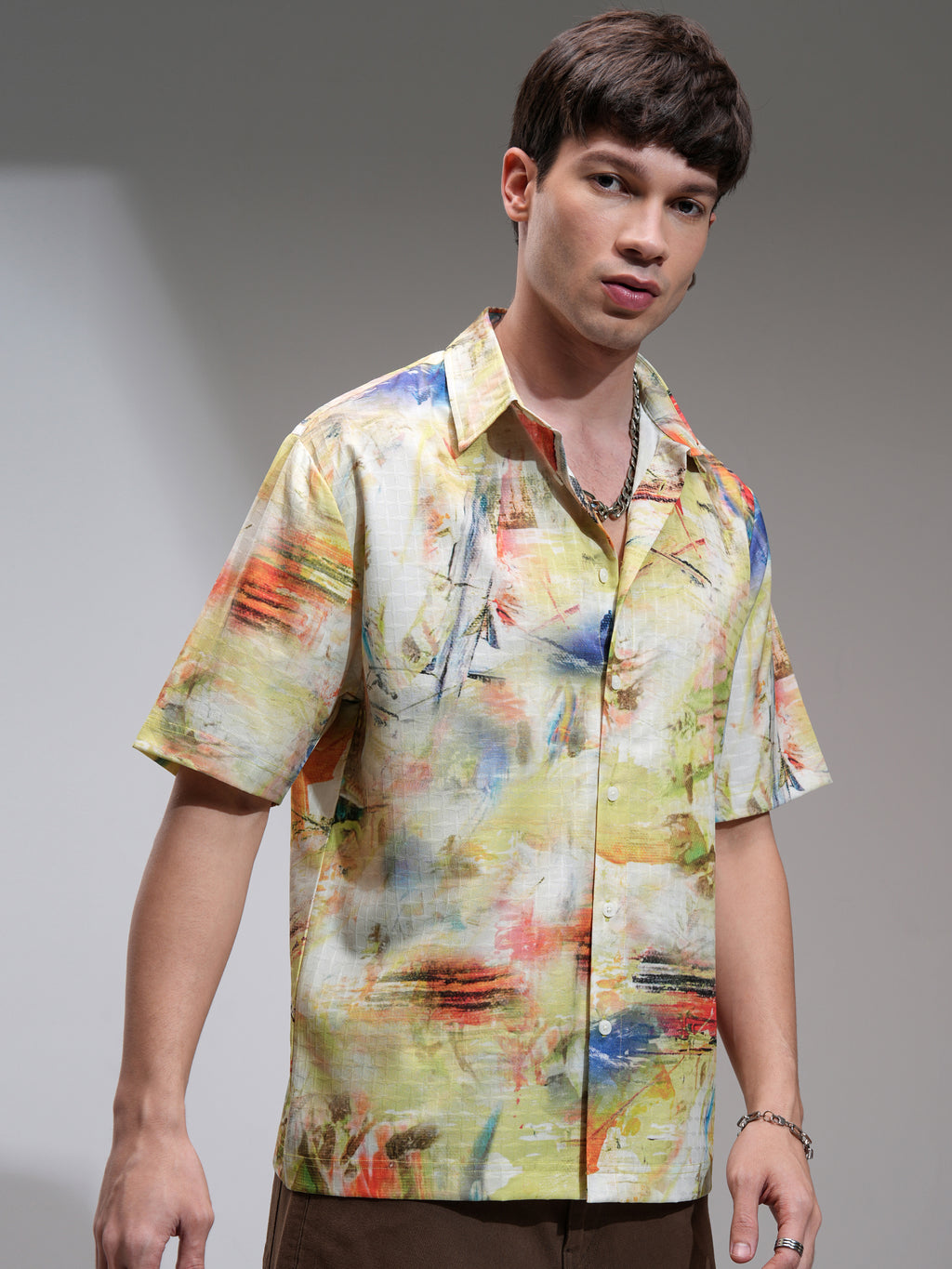 Highlander Men Multi Printed Boxy Fit Casual Shirt - Multi - Image 6