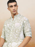 Highlander Men Green Printed Relaxed Fit Casual Shirt - Green - Image 1