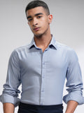 Highlander Men Lavender Solid Slim Fit Casual Shirt - Lavender - Image 1