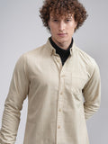 Highlander Men Beige Checked Slim Fit Casual Shirt - Beige - Image 1