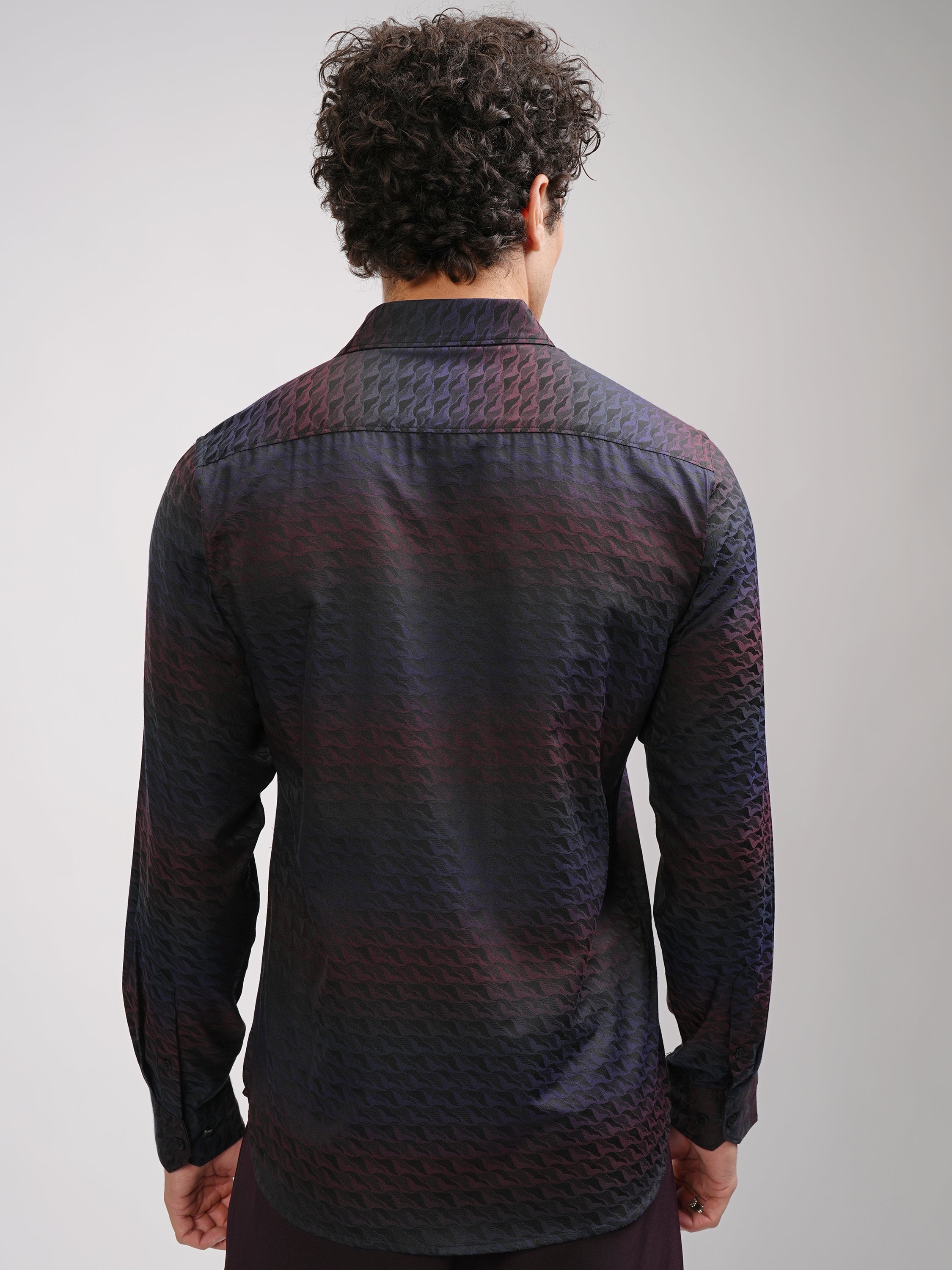 Highlander Men Multi Printed Slim Fit Casual Shirt - Multi - Image 3