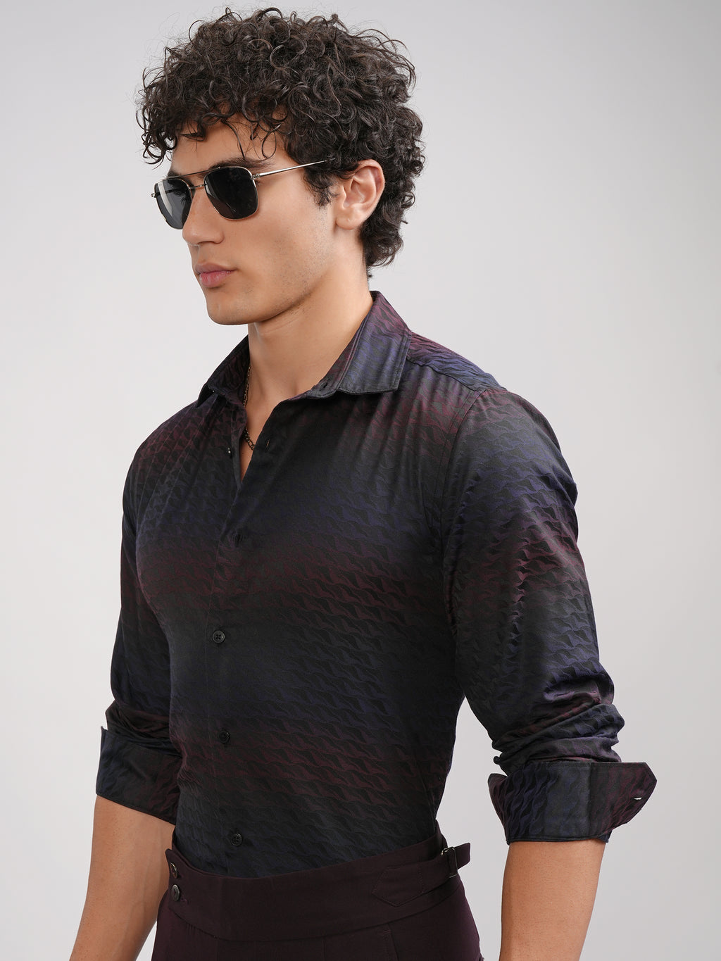 Highlander Men Multi Printed Slim Fit Casual Shirt - Multi - Image 4