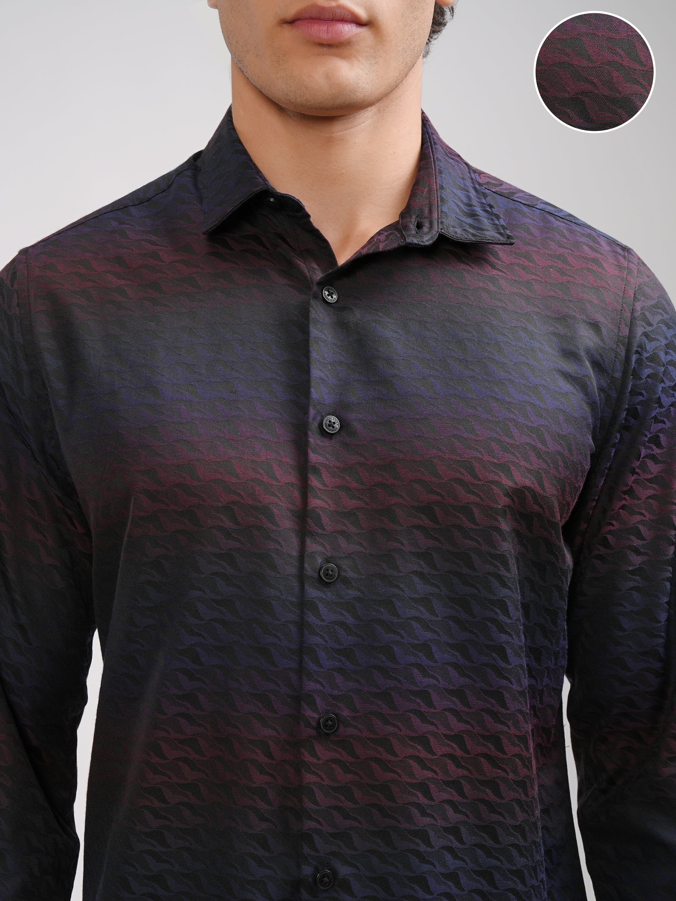 Highlander Men Multi Printed Slim Fit Casual Shirt - Multi - Image 5