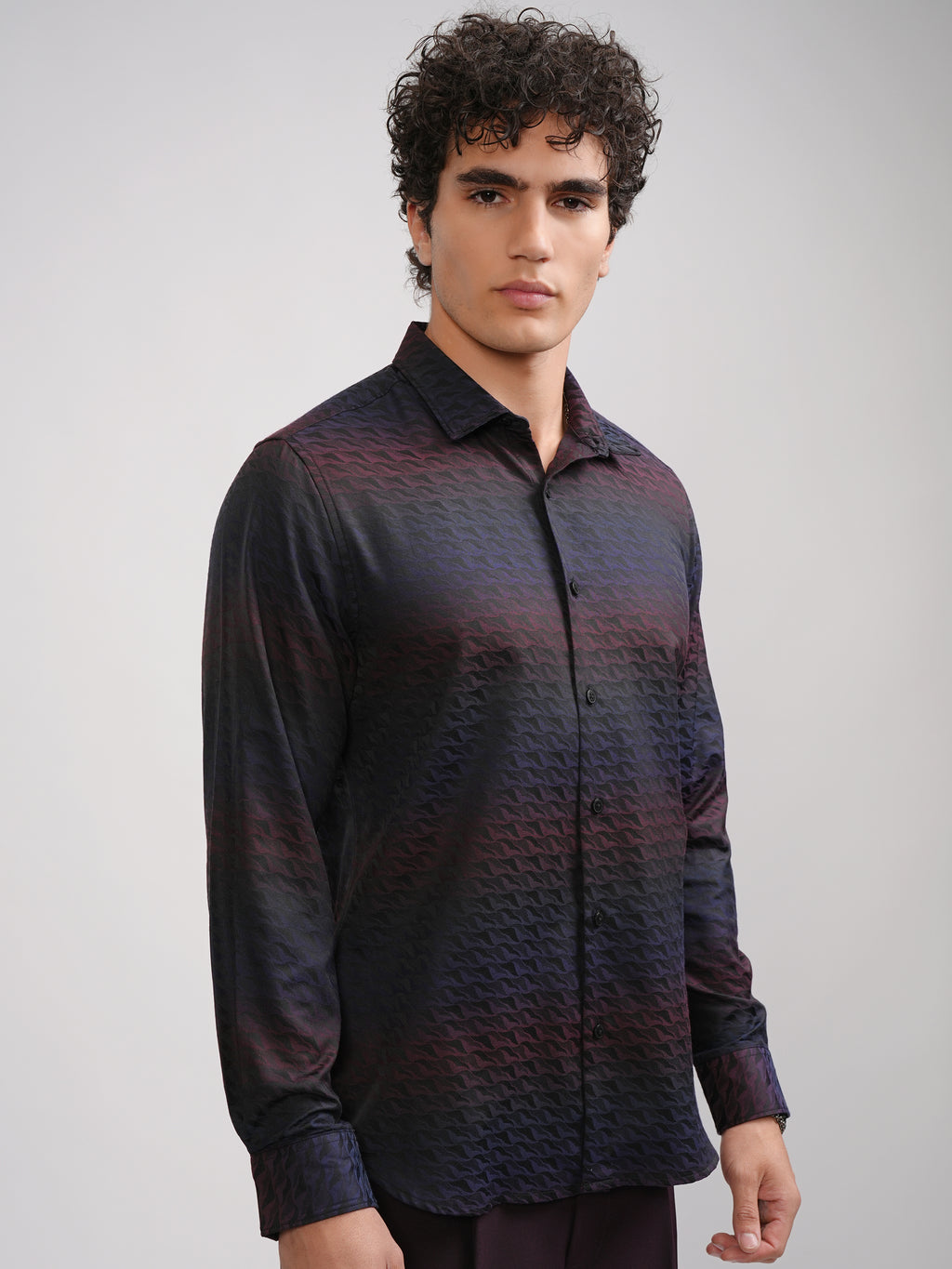 Highlander Men Multi Printed Slim Fit Casual Shirt - Multi - Image 6