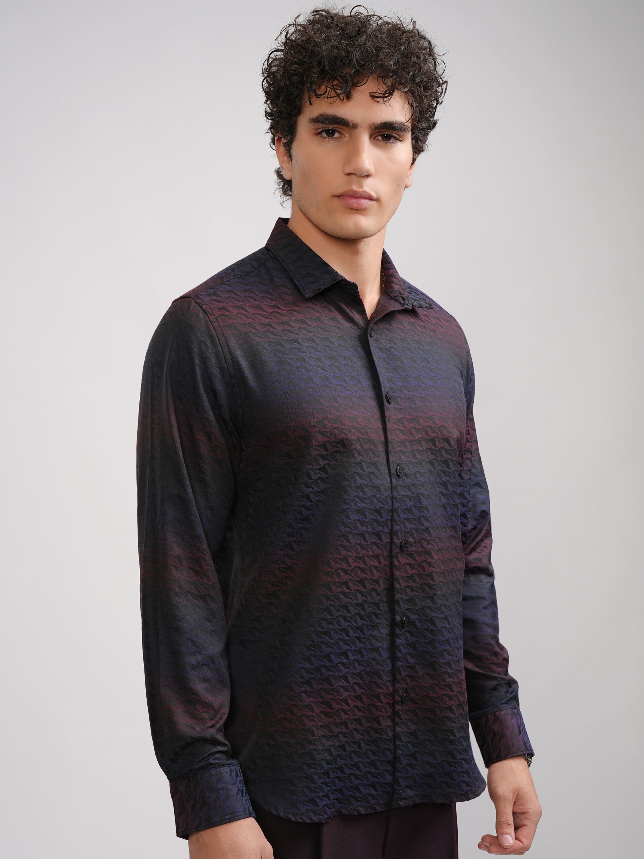 Highlander Men Multi Printed Slim Fit Casual Shirt - Multi - Image 6
