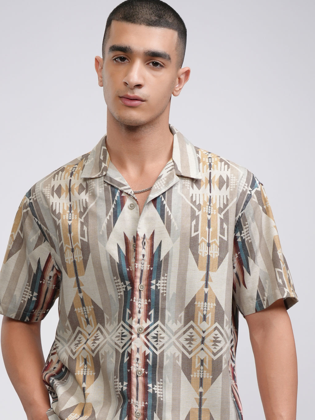 Highlander Men Multi Printed Relaxed Fit Casual Shirt - Multi - Image 1
