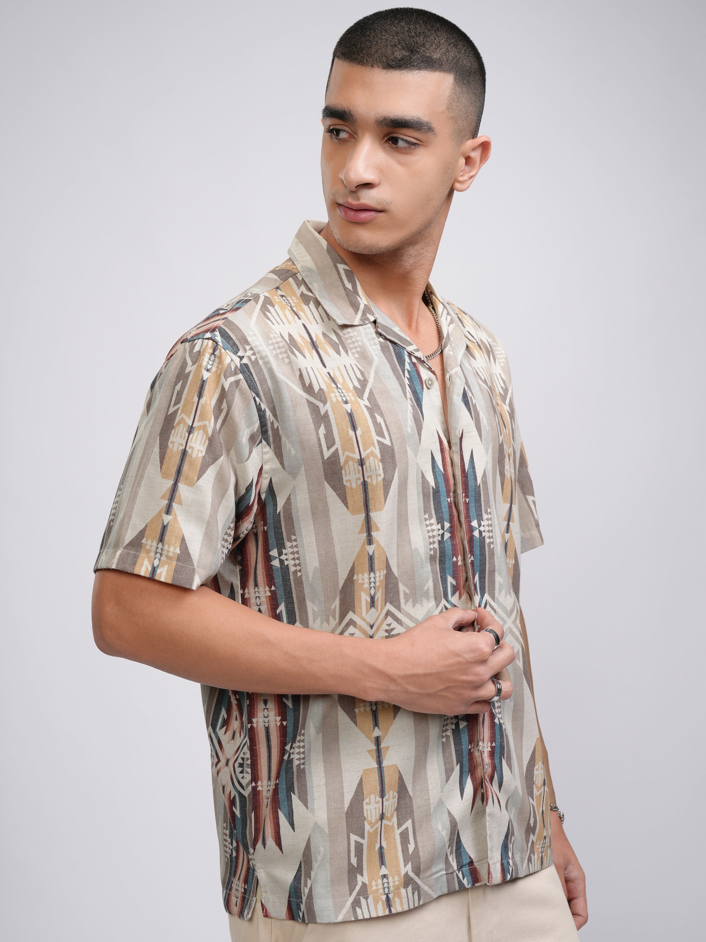 Highlander Men Multi Printed Relaxed Fit Casual Shirt - Multi - Image 6