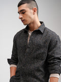 Highlander Men Black Checked Relaxed Fit Casual Shirt - Black - Image 1