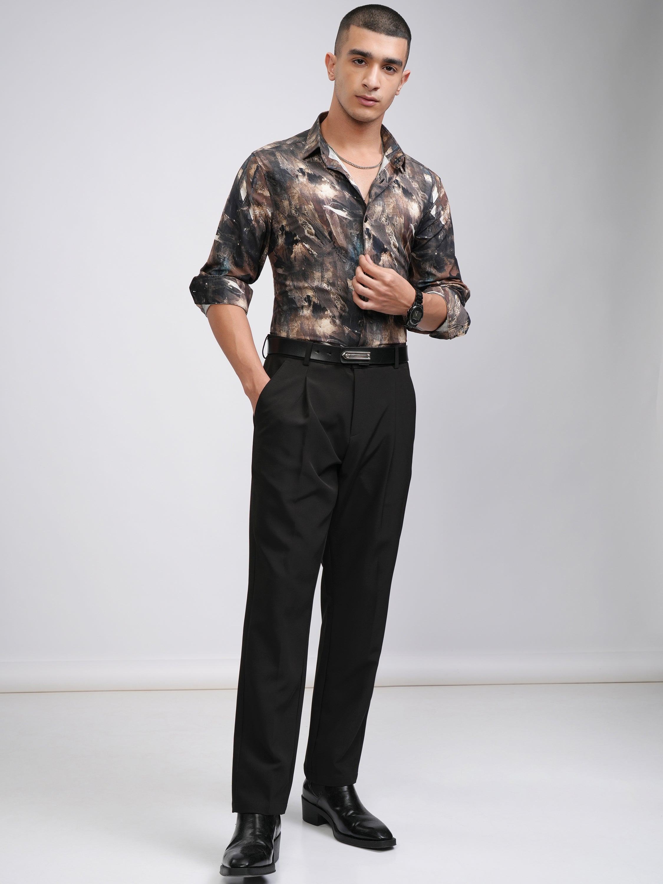 Highlander Men Multi Printed Slim Fit Casual Shirt - Multi - Image 2