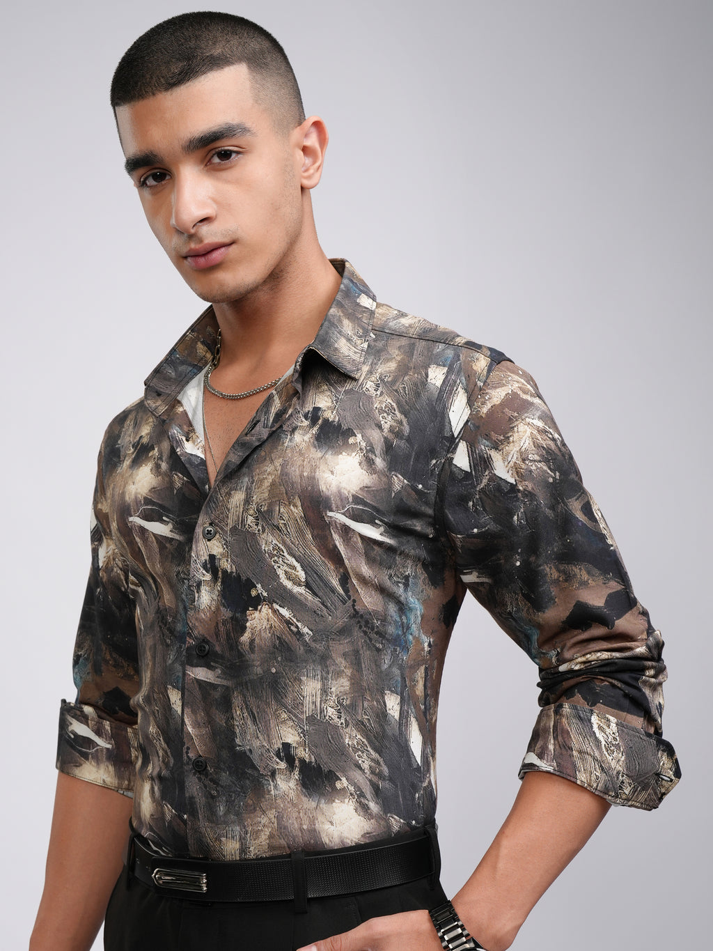 Highlander Men Multi Printed Slim Fit Casual Shirt - Multi - Image 4