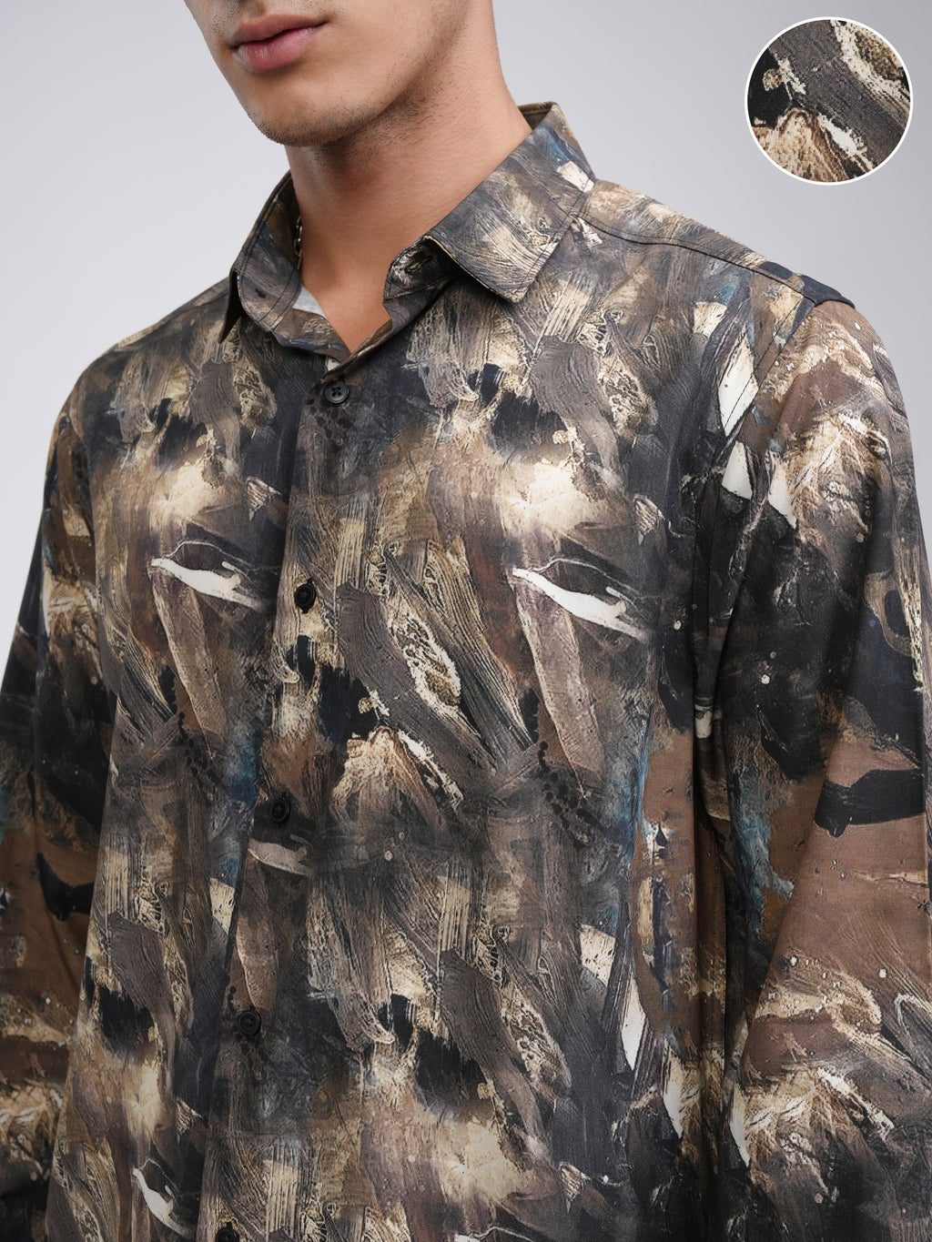 Highlander Men Multi Printed Slim Fit Casual Shirt - Multi - Image 5