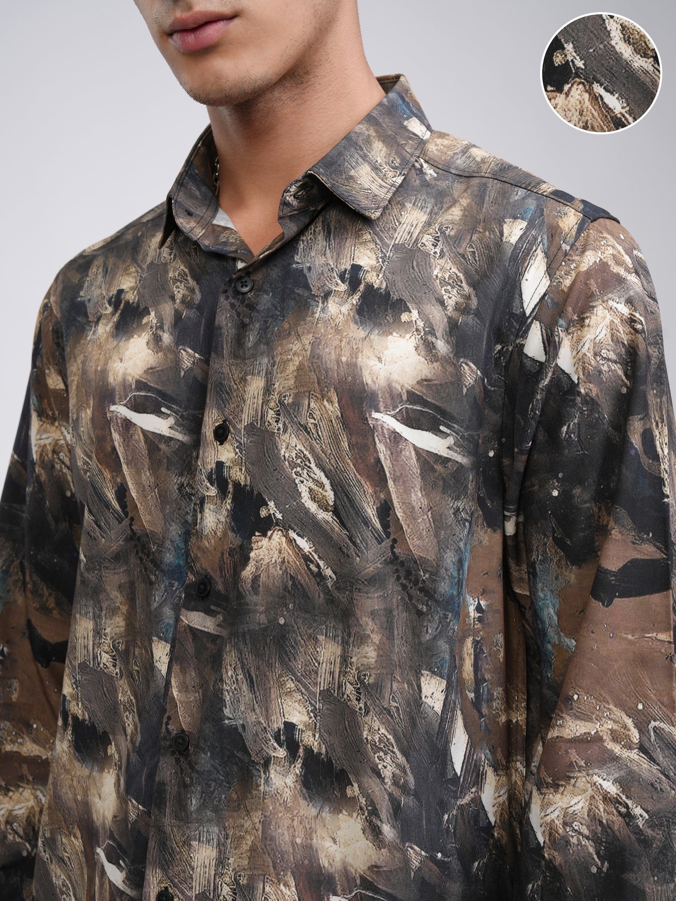 Highlander Men Multi Printed Slim Fit Casual Shirt - Multi - Image 5