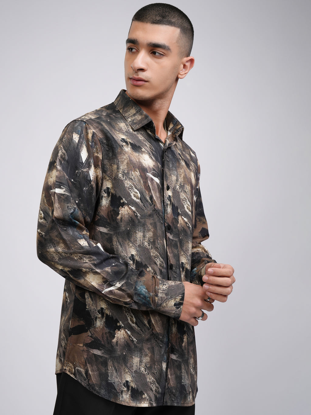 Highlander Men Multi Printed Slim Fit Casual Shirt - Multi - Image 6