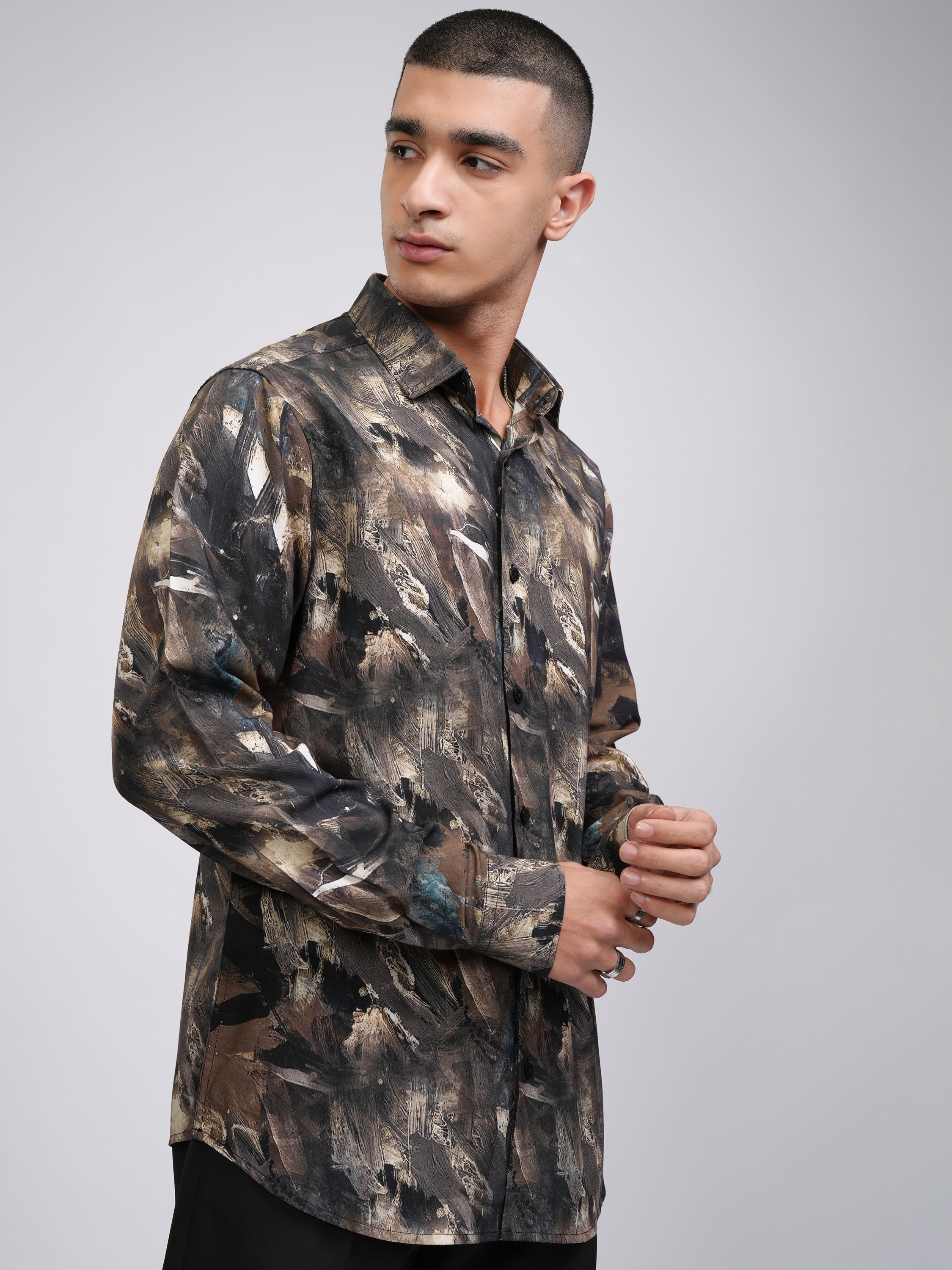 Highlander Men Multi Printed Slim Fit Casual Shirt - Multi - Image 6