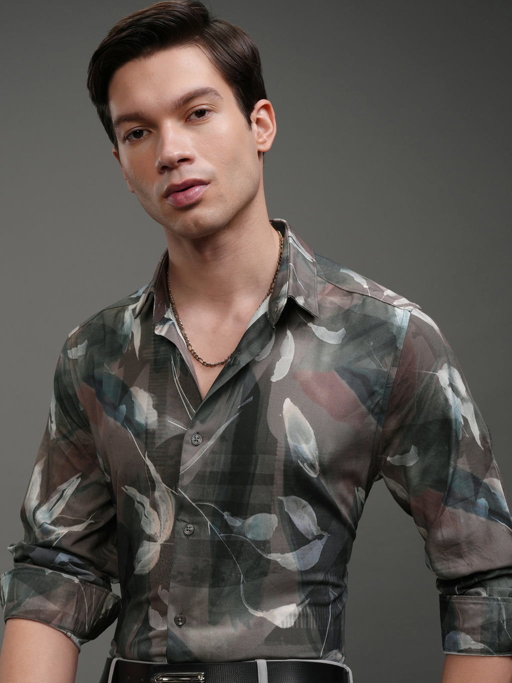 Highlander Men Multi Printed Slim Fit Casual Shirt - Multi - Image 1