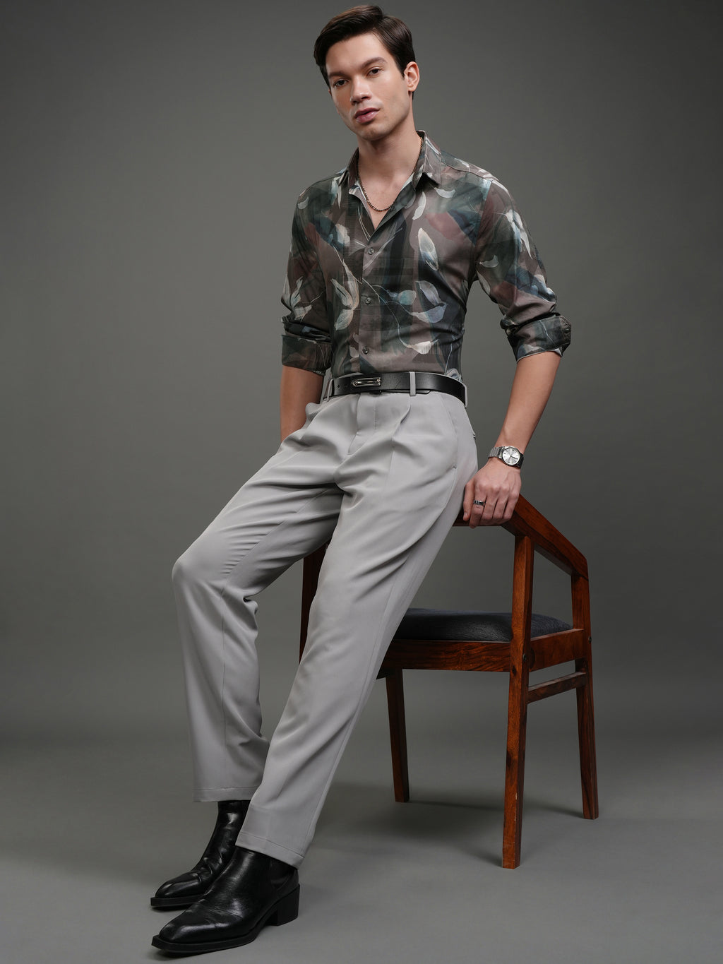 Highlander Men Multi Printed Slim Fit Casual Shirt - Multi - Image 2