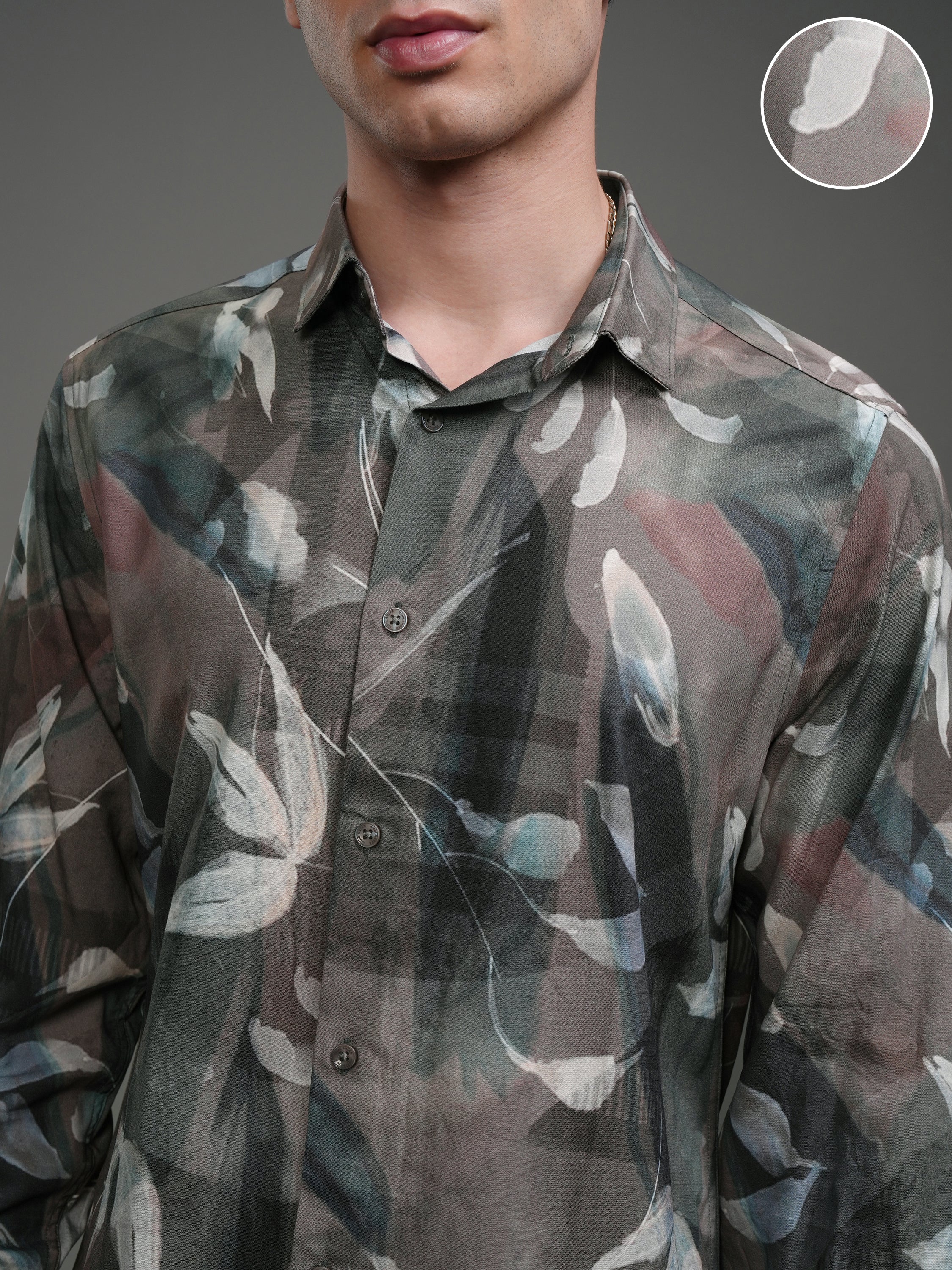 Highlander Men Multi Printed Slim Fit Casual Shirt - Multi - Image 5