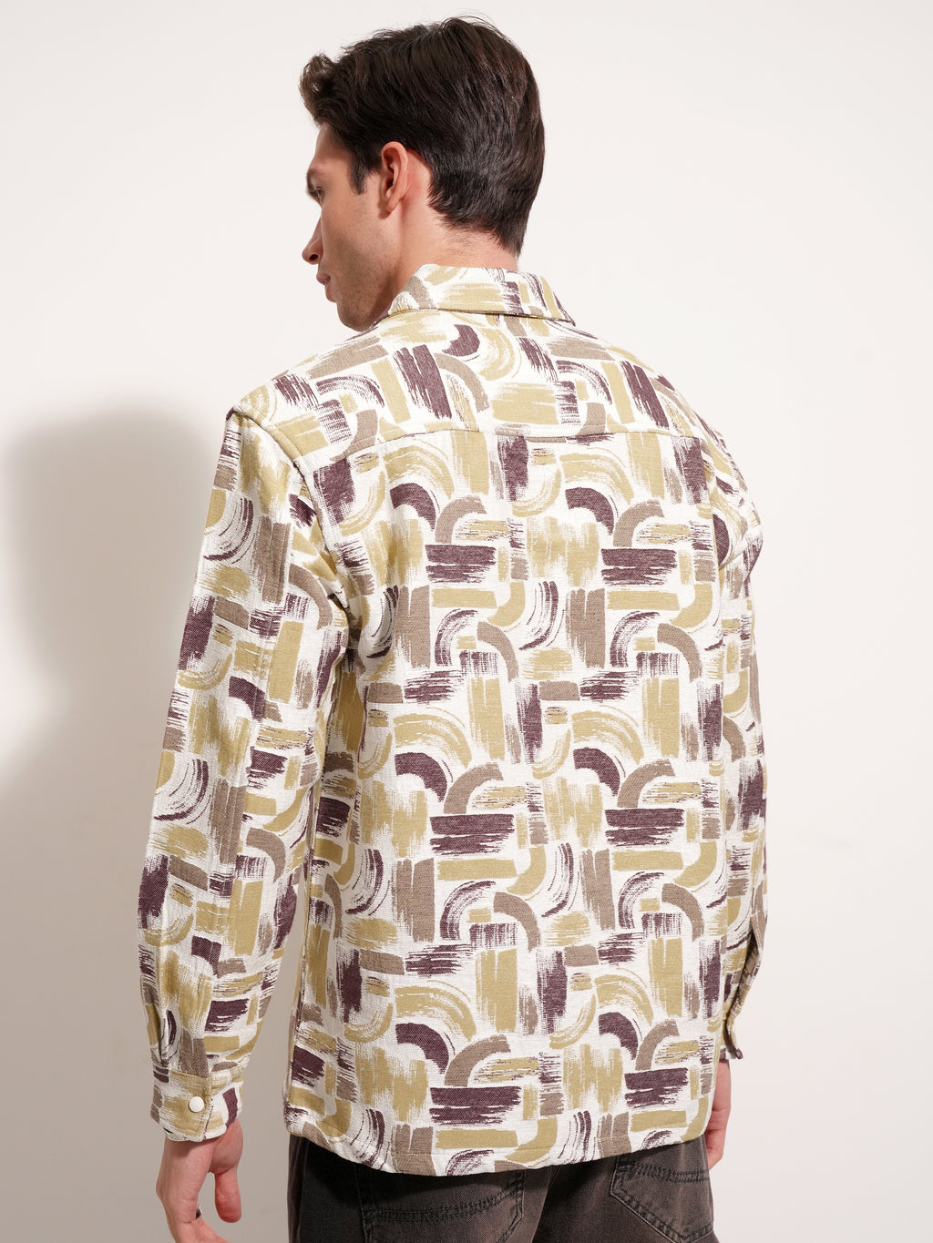 Highlander Men White Printed Relaxed Fit Casual Shirt - White - Image 3