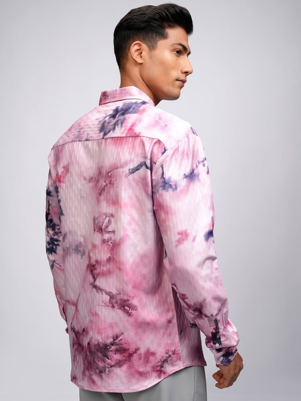 Highlander Men Pink Printed Relaxed Fit Casual Shirt - Pink - Image 3