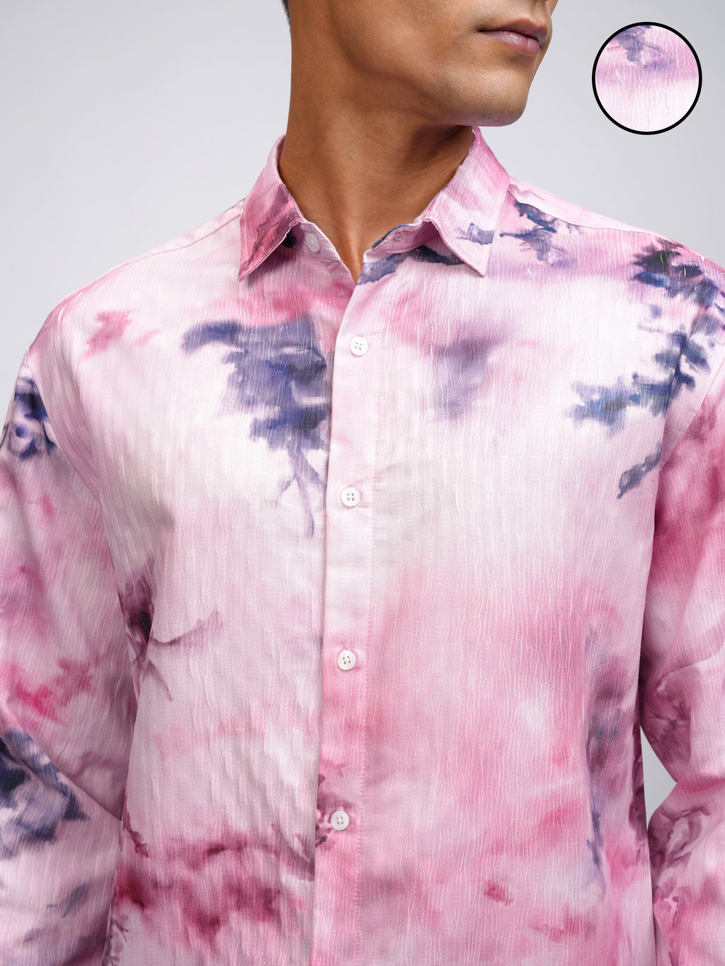 Highlander Men Pink Printed Relaxed Fit Casual Shirt - Pink - Image 5