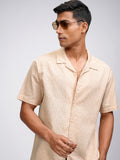 Highlander Men Beige Printed Relaxed Fit Casual Shirt - Beige - Image 1