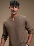 Highlander Men Brown Checked Relaxed Fit Casual Shirt - Brown - Image 1