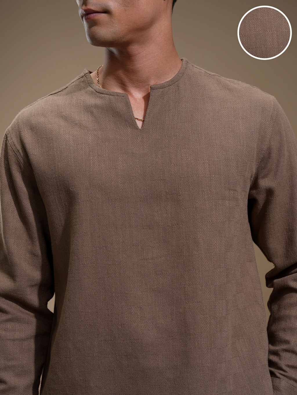 Highlander Men Brown Checked Relaxed Fit Casual Shirt - Brown - Image 5