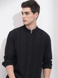 Highlander Men Grey Striped Relaxed Fit Casual Shirt - Grey - Image 1