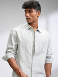 Highlander Men Blue Striped Relaxed Fit Casual Shirt - Blue - Image 1
