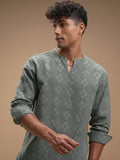 Highlander Men Green Self Design Relaxed Fit Casual Shirt - Green - Image 1