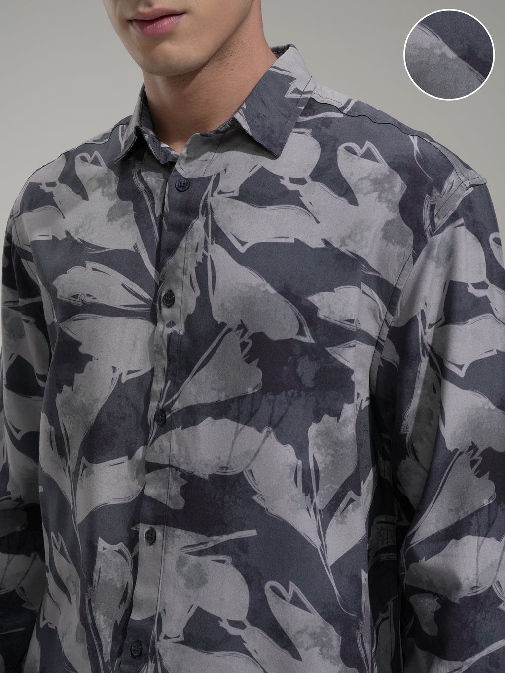 Highlander Men Blue Printed Relaxed Fit Casual Shirt - Blue - Image 5