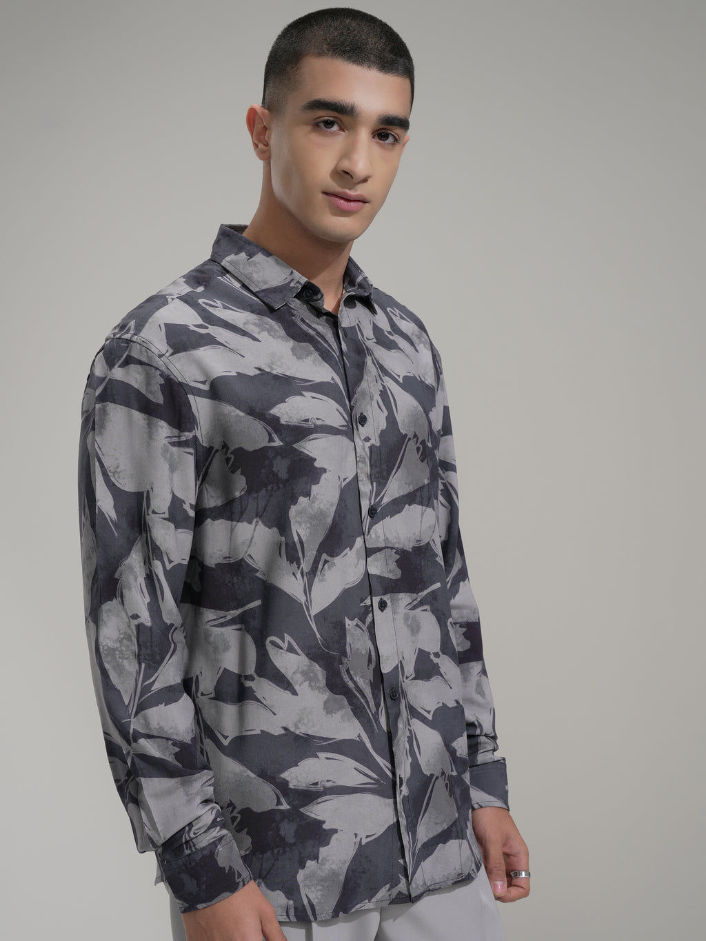 Highlander Men Blue Printed Relaxed Fit Casual Shirt - Blue - Image 6