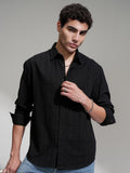 Highlander Men Black Checked Relaxed Fit Casual Shirt - Black - Image 1