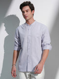 Highlander Men Lavender Solid Relaxed Fit Casual Shirt - Lavender - Image 1