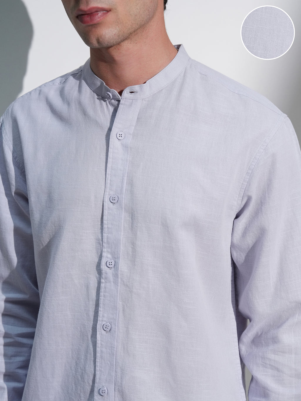 Highlander Men Lavender Solid Relaxed Fit Casual Shirt - Lavender - Image 5