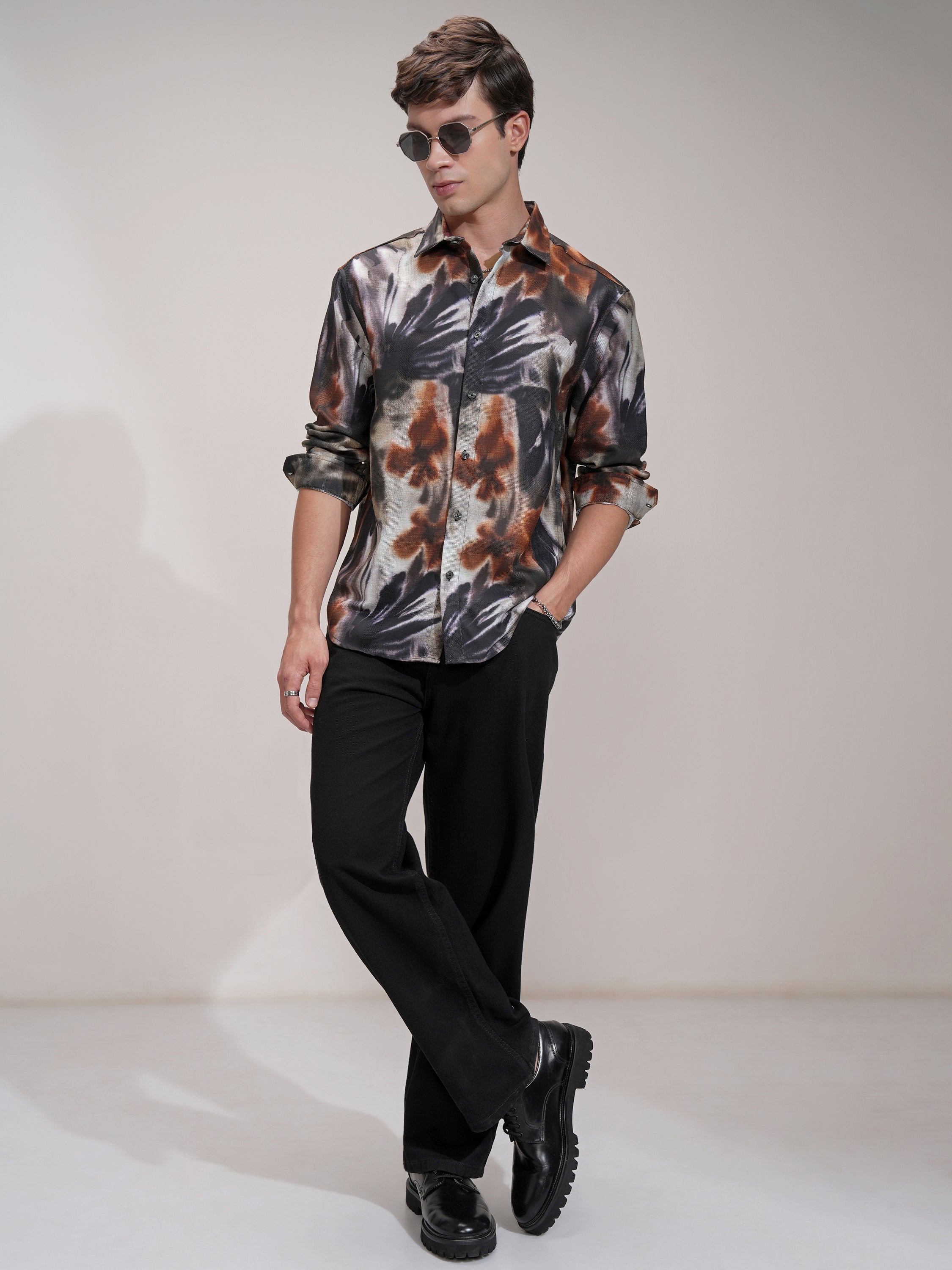 Highlander Men Multi Printed Relaxed Fit Casual Shirt - Multi - Image 2