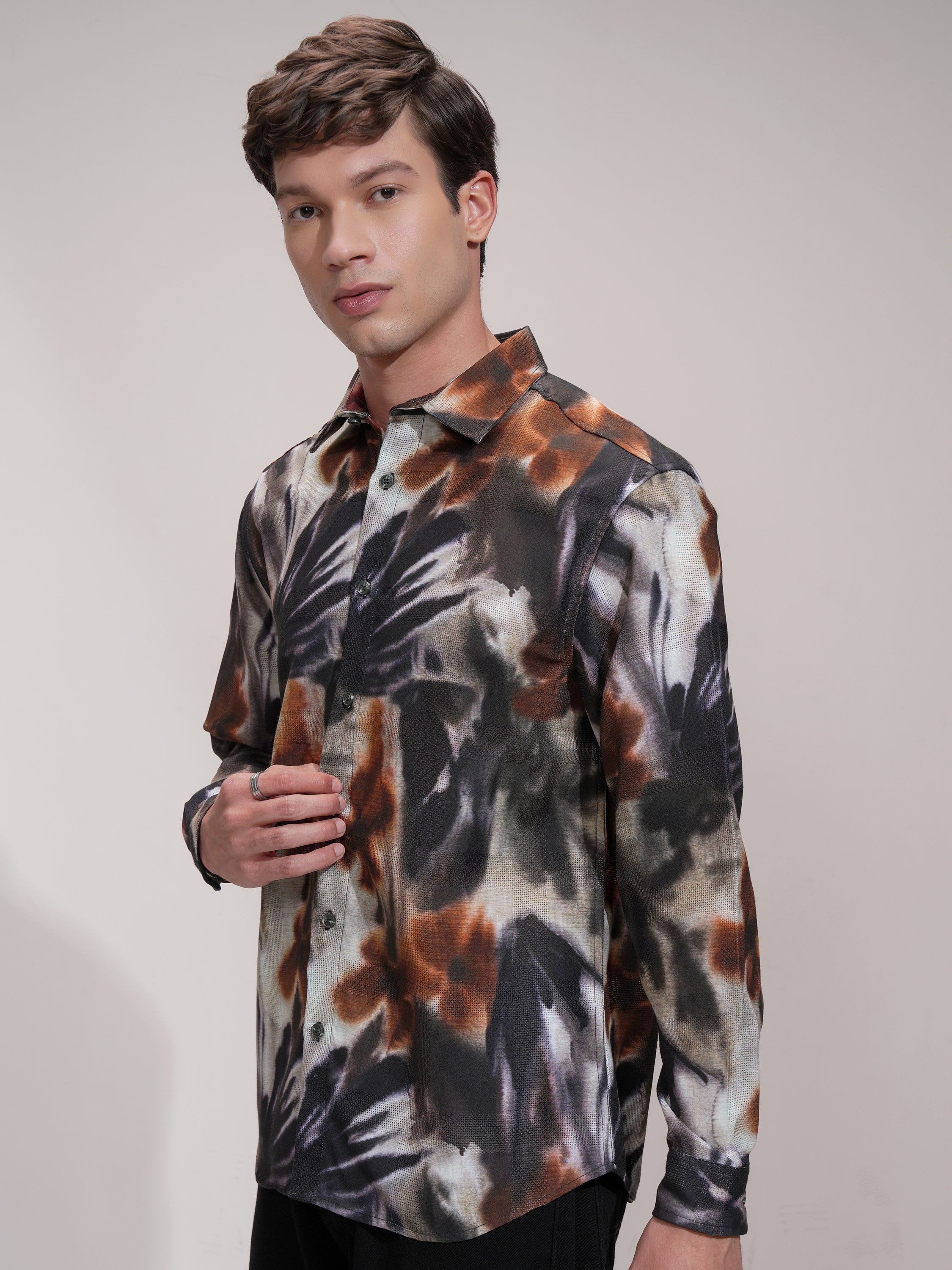 Highlander Men Multi Printed Relaxed Fit Casual Shirt - Multi - Image 4