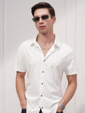 Highlander Men White Solid Slim Fit Casual Shirt - White - Image 1